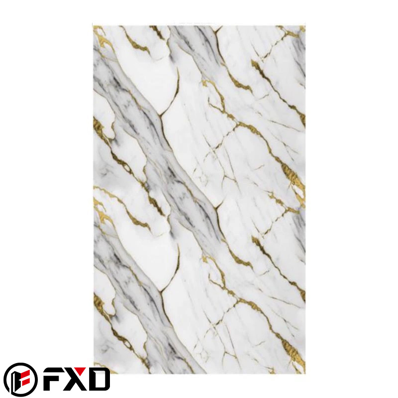 Wear-Resistant and Scratch-Resistant PVC Wall Panel UV PVC Marble Sheet