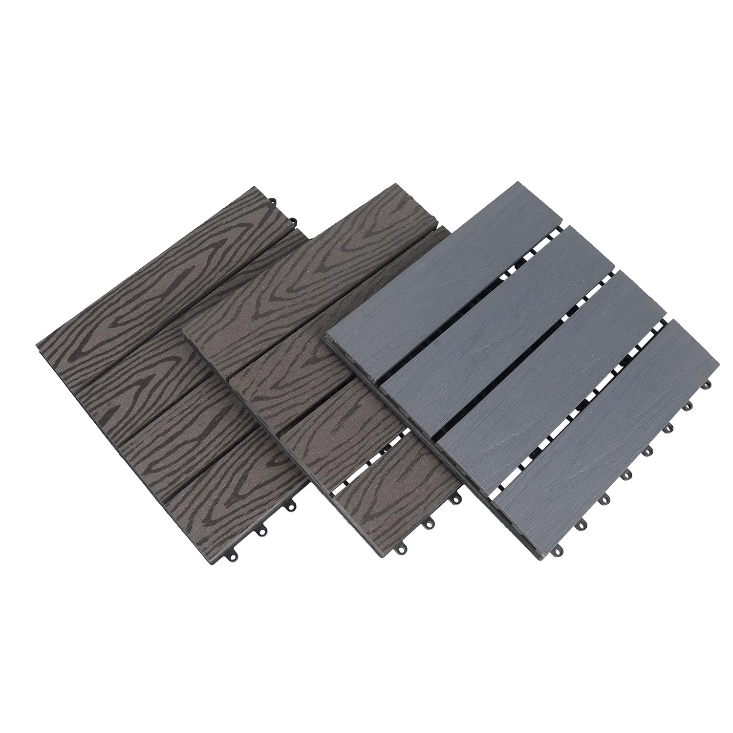 Hollow or Solid Customized Decking Tiles WPC for Plank with High Quality