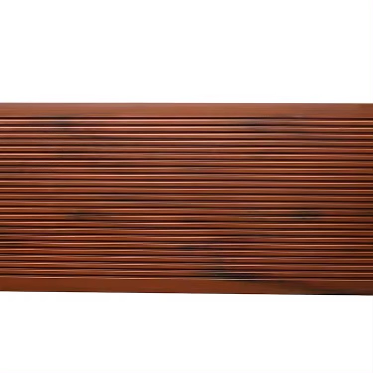 Wood Plastic Composite Decking Wood Grain Capped WPC Decking Hollow WPC Board for Swimming Pool