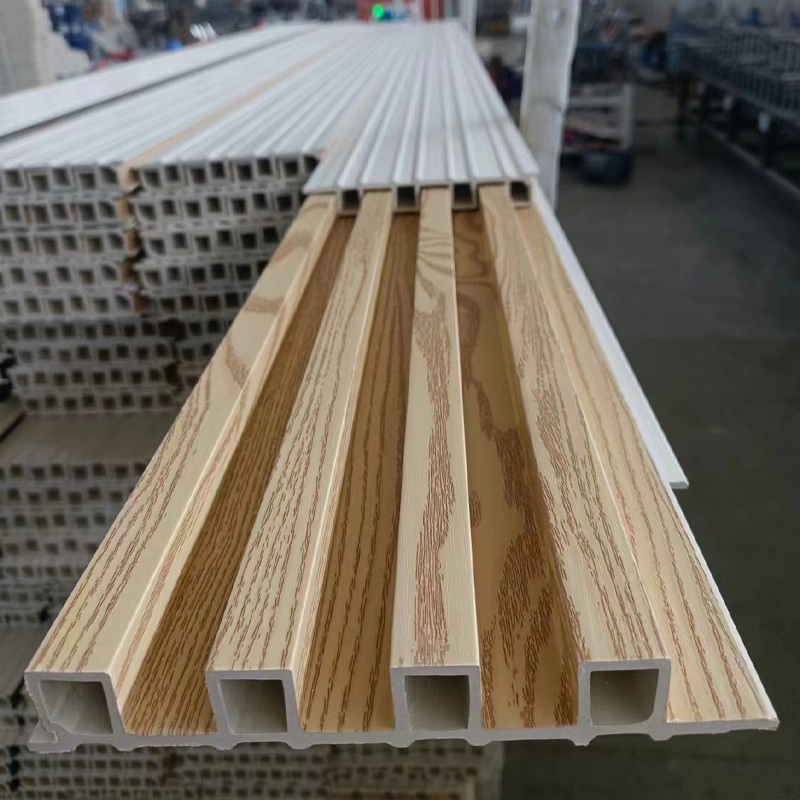 Outdoor Decorative Courtyard WPC Wall Cladding Design Co-Extrusion Panel Exterior Wall Panel WPC Ceiling Panels