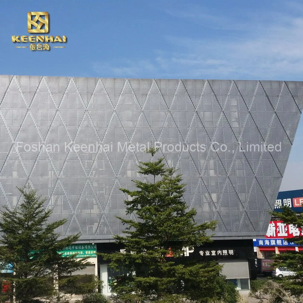 Decoration Material Perforated Curtain Wall Aluminum Panel Cladding (CW-03)