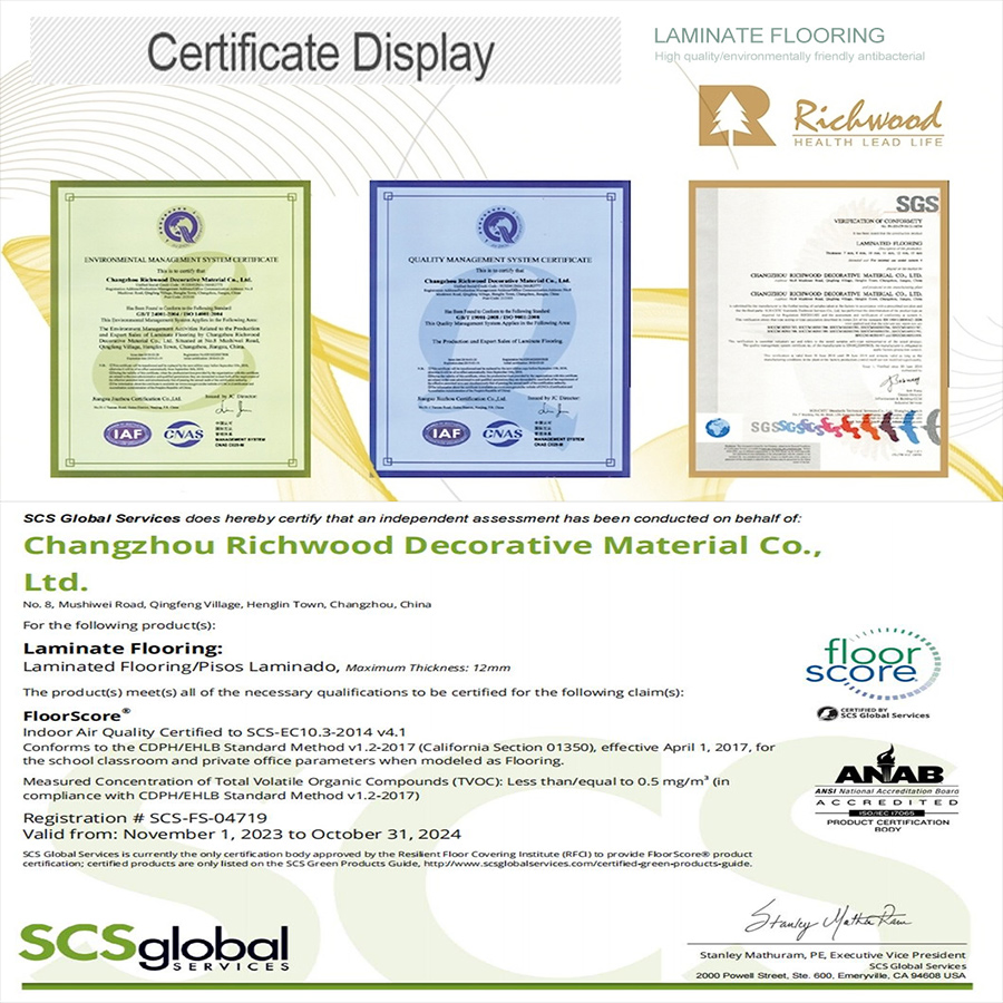 High-Quality Affordable Decoration Material Engineered Wood Floor Plastic Herringbone Parquet Collection PVC Vinyl Spc Plank Laminate Flooring for Office/Hotel