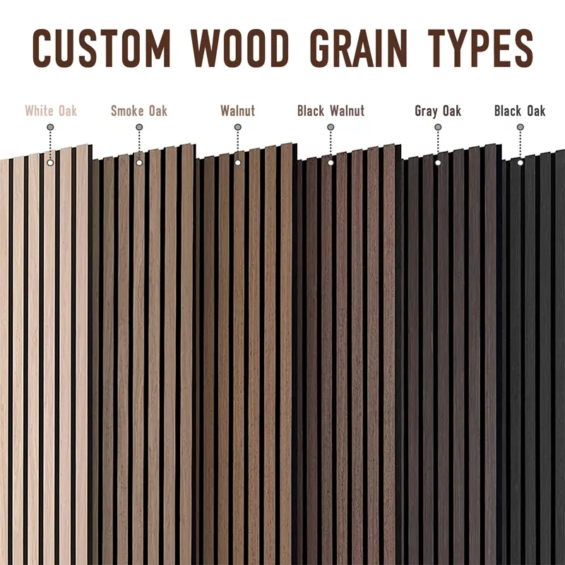 High Quality Modern Interior Acoustic Slat Wall Panel Decoration MDF Acoustic Panel Custom Wooden Acoustical Wall Panels