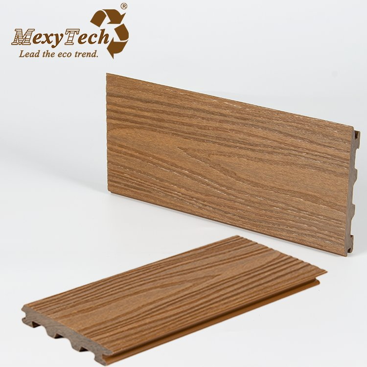Waterproof Easy Installation WPC Decking Invisible Gap Design Solid Hardwood Outdoor Flooring