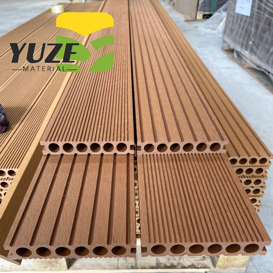 Solid WPC Decking with Strong Load Capacity for Public and Private Spaces