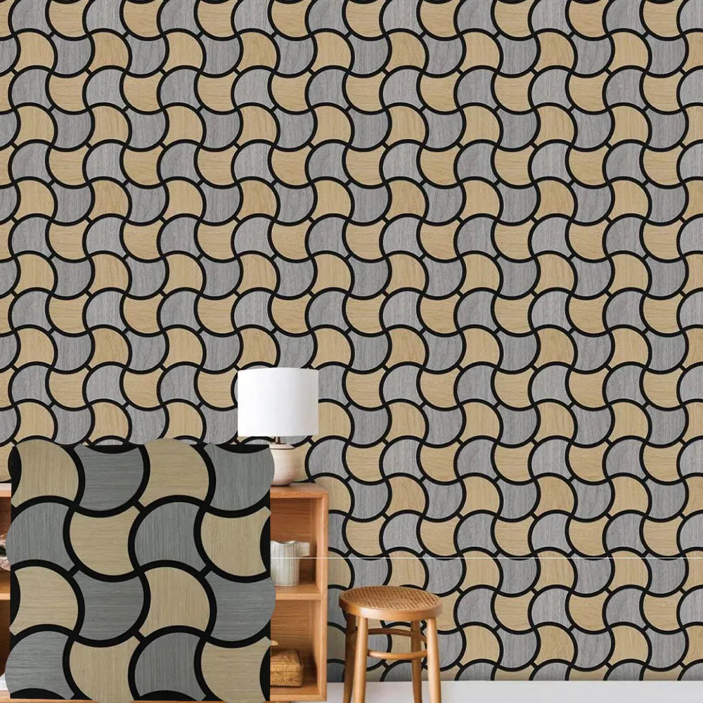 Pet Black Acoustic Panels in Boxes 2400*600mm Slatwall Interior Decorative Panel