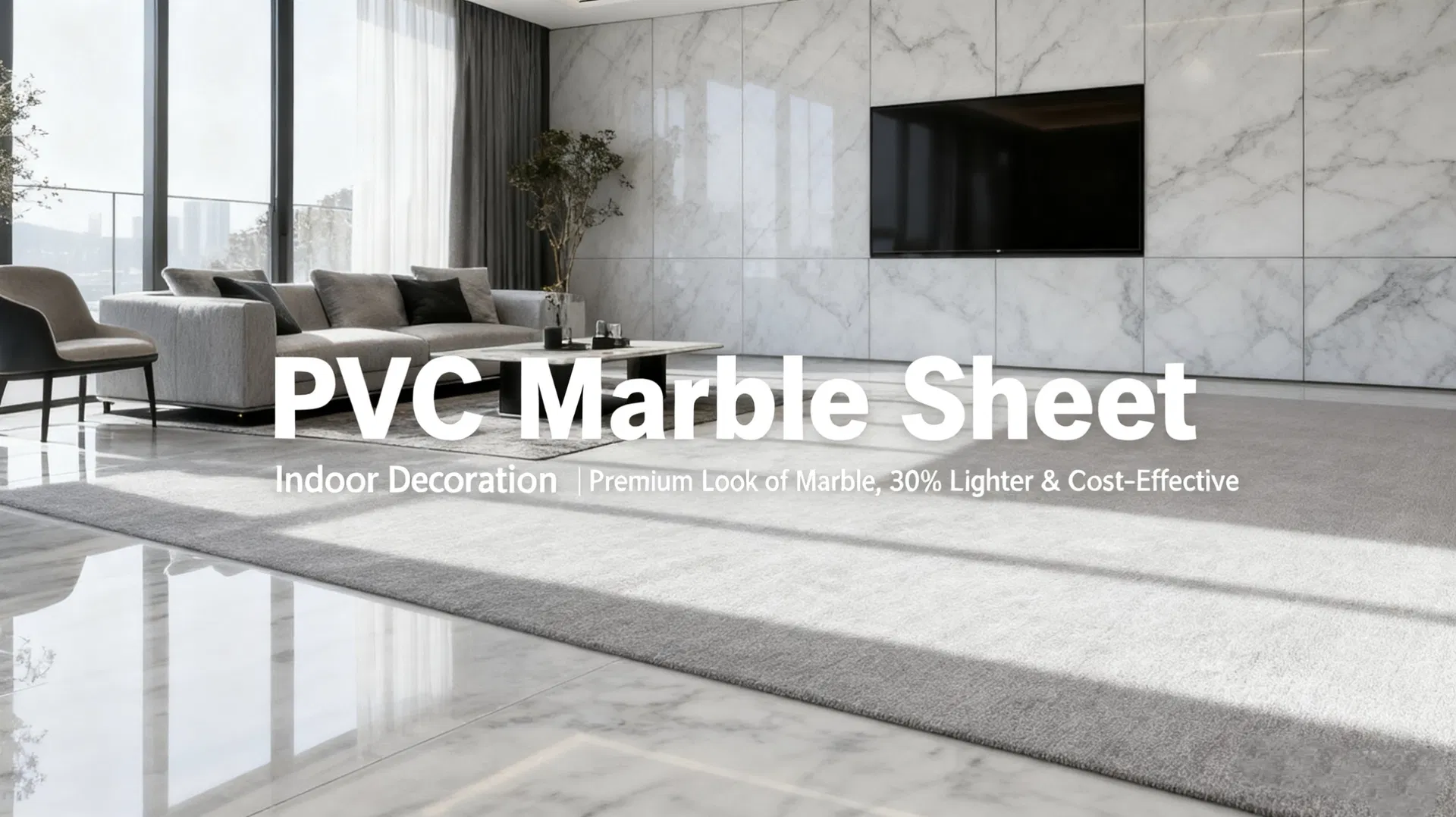UV Coating PVC Marble Wall Panel Sheet