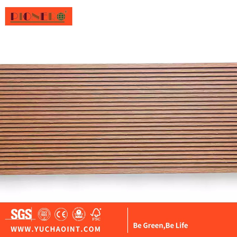3D Embossing Composite Flooring Wood Plastic WPC Hollow Decking