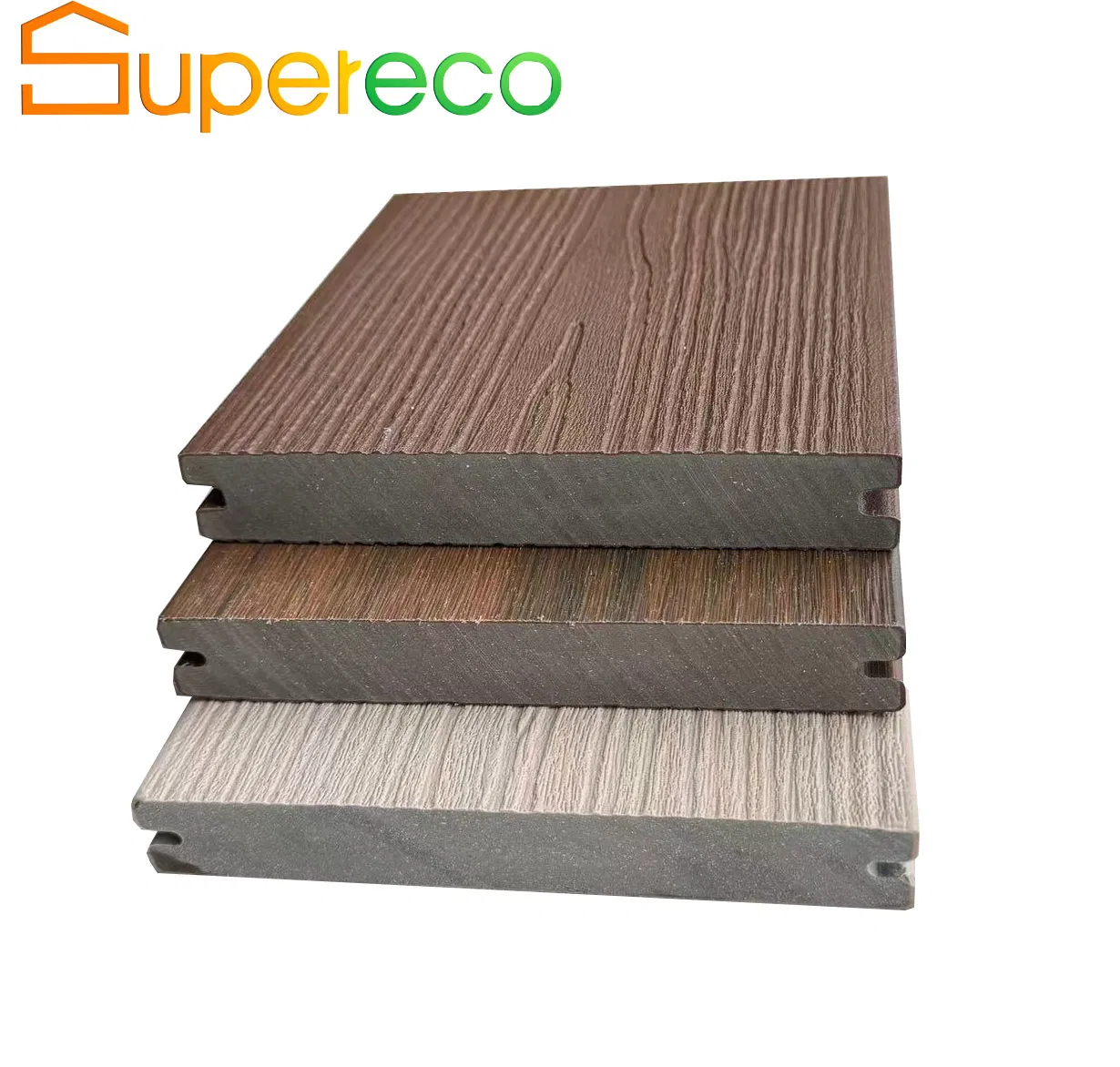 Waterproof Easy Installation WPC Decking Solid Hardwood Flooring Decking