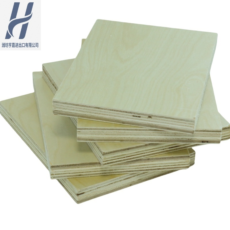 Hengjia E0 1220X2440mm 2mm-18mm Marine Furniture Grade Baltic Full Birch Plywood