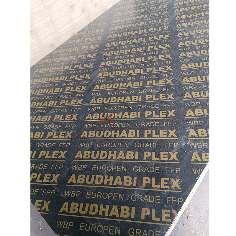 Wholesale 4'x8' 18mm Black Poplar Pine Birch Core Marine Film Faced Plywood Sheet Price Concrete Shuttering Construction Wood Panel Formwork Board