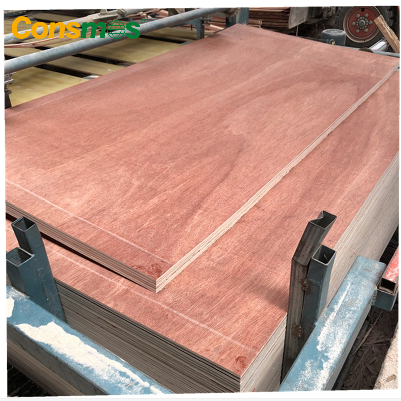 9mm/18mm/22mm Furniture Grade Poplar-Core Laminated Wood Timber Bintangor/Birch/Sapele/Okoume Veneer Commercial Plywood Board