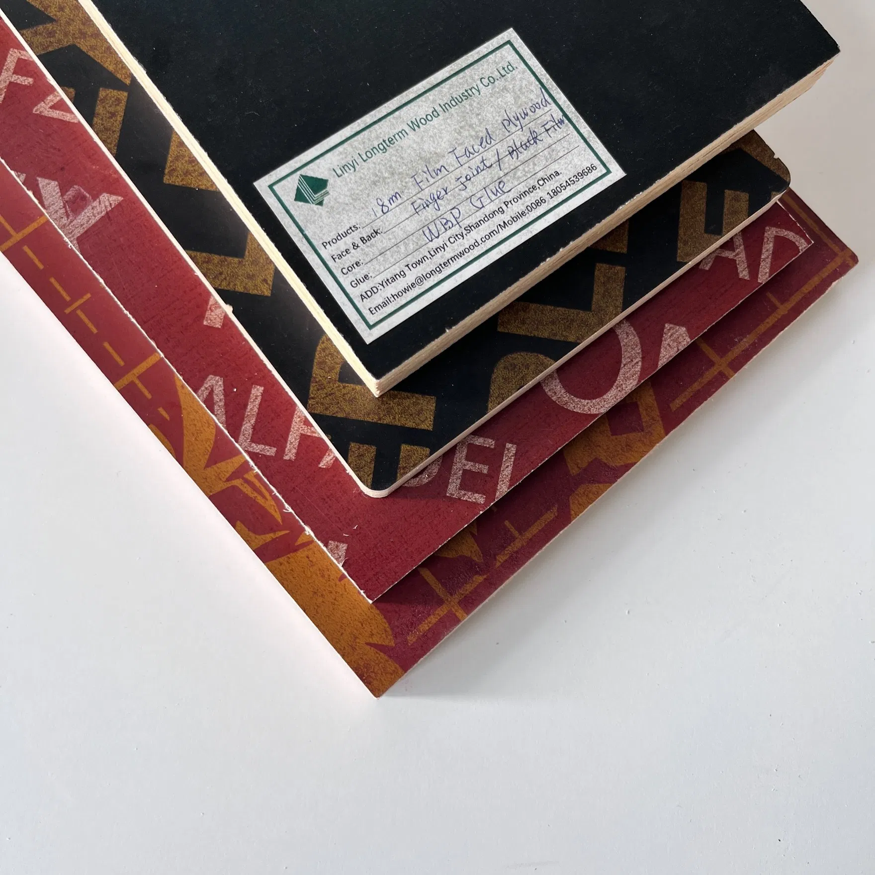 Fire Retardant 18mm Green Certified Film Faced Plywood for Public Space Decoration