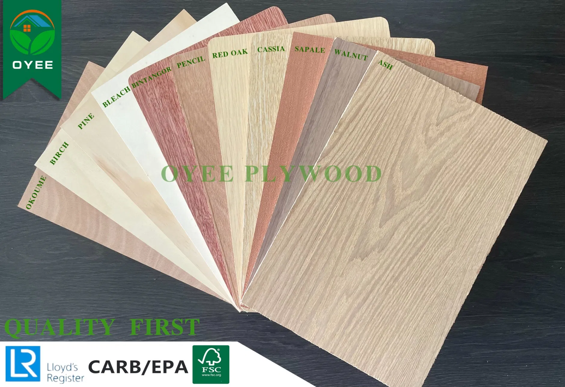 Hot Sale 1220X2440mm Furniture Grade Timber Plywood Redoak/Walnut/Sapele/Okoume Veneer Commercial Plywood
