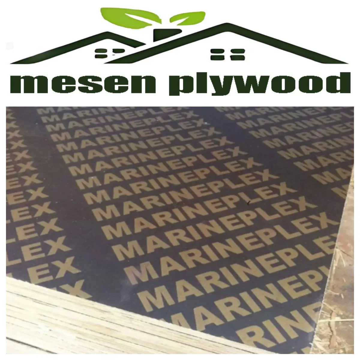 1220*2440mm 9mm 12mm 15mm Hardwood Core Melamine WBP Film Veneer Plywood