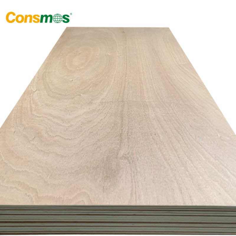 FSC/Carb/CE/ISO 3mm E1/E0 Glue Okoume Poplar Core Commercial Plywood Price