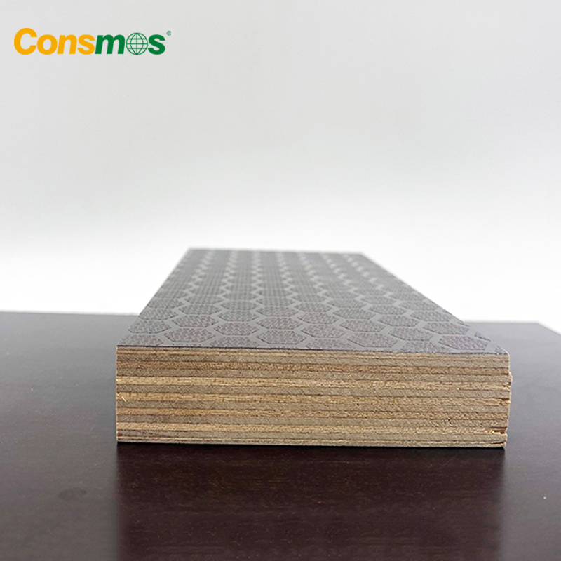 18mm 21mm Anti-Slip Wiremesh Laminated Film Faced Plywood for Construction