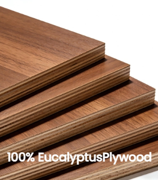 100% 16mm 18mm Eucalyptus Commercial Wood Calibrated Plywood