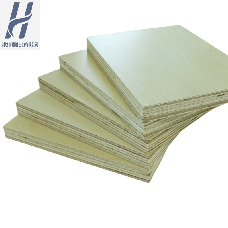 Hengjia E0 1220X2440mm 2mm-18mm Marine Furniture Grade Baltic Full Birch Plywood