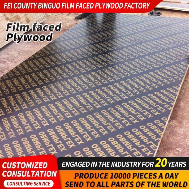China Red Black Green Plywood Biz Standard Film Faced Plywood Manufacture Construction Hardwood Plywood