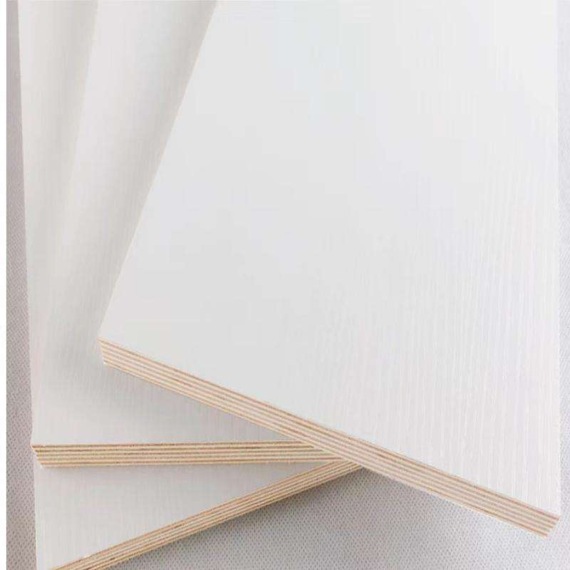White Melamine Faced Laminated Plywood 18mm 16mm Red Oak Sheet E1 Multi-Layer Board for Cabinet Multilayer Furniture Panels Factory