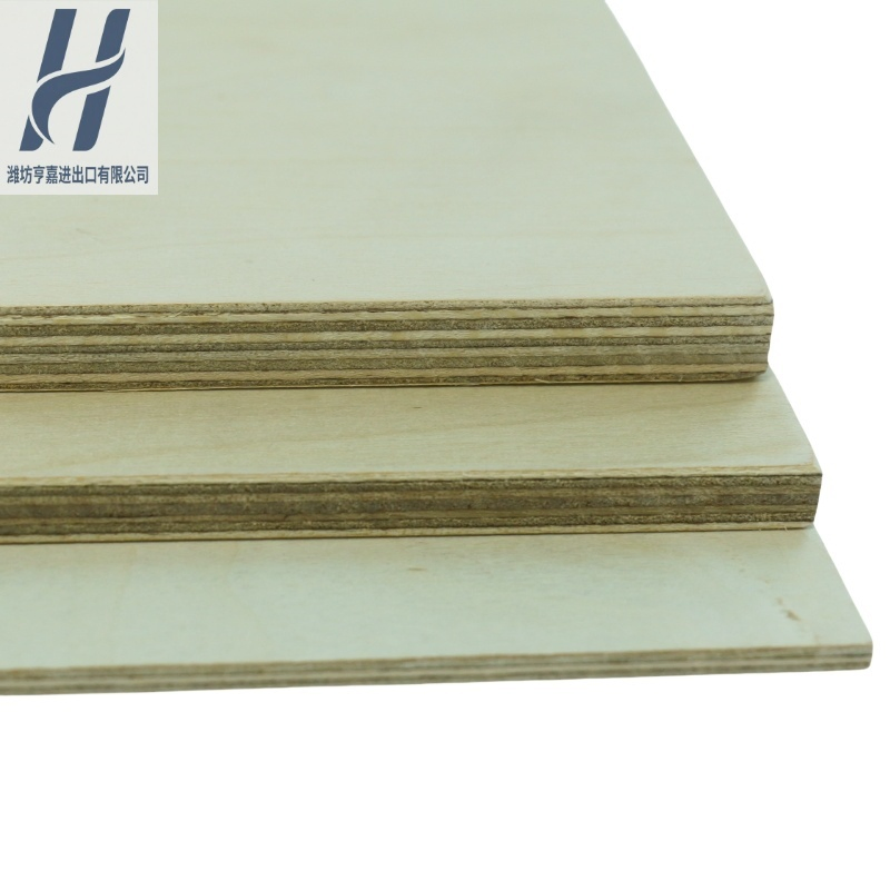 Hengjia E0 1220X2440mm 2mm-18mm Marine Furniture Grade Baltic Full Birch Plywood