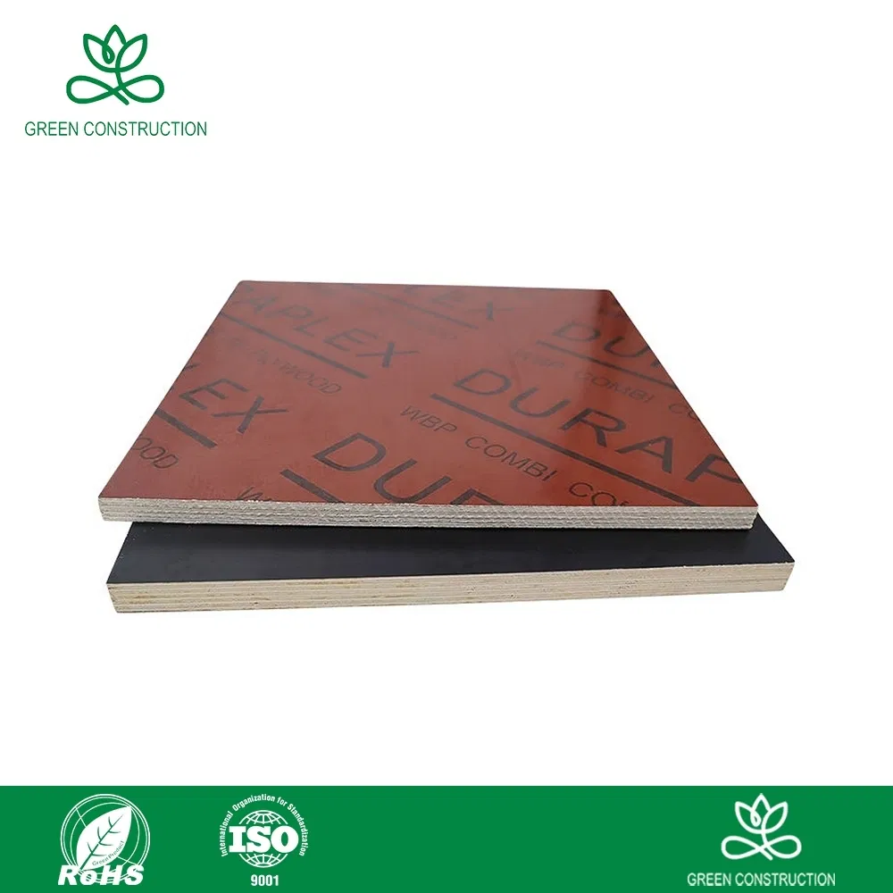 Green Construction Wood Building Formwork Wholesaler Fire Retardant Customizable Plastic Laminated Plywood