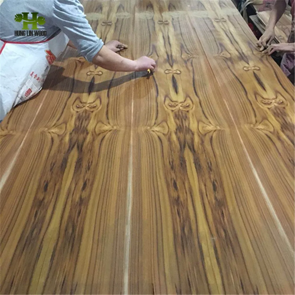 Fancy Decorative Teak Veneered Plywood / Block Board /MDF