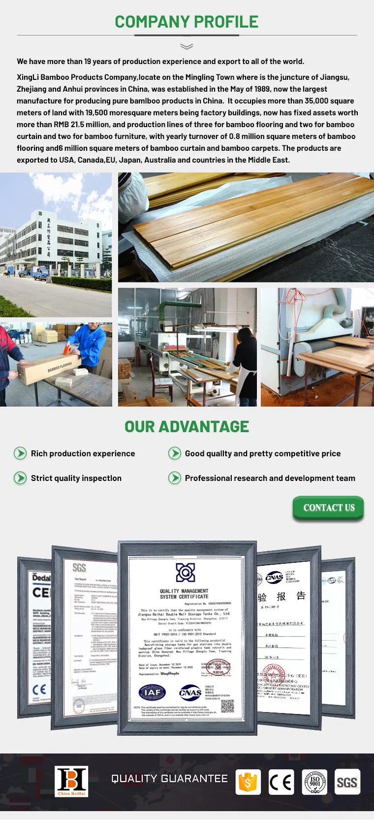 Full Bamboo Sheet Display