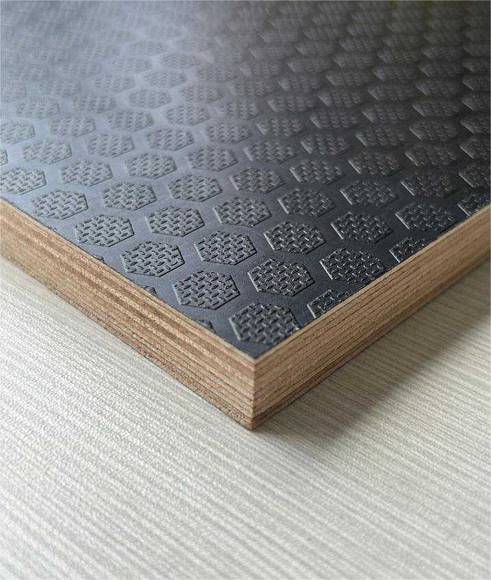 Wiremeshed Anti-Slip 12mm 18mm 21mm Film Faced Plywood for Construction Formwork