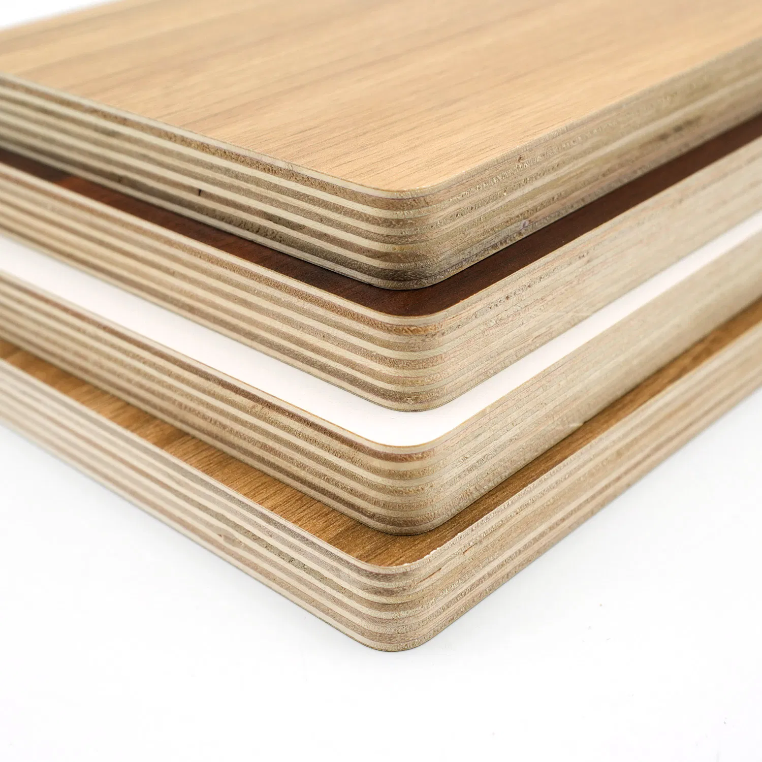 Waterproof Wooden Grain HPL 18mm Birch Marine Laminated Melamine Faced Plywood