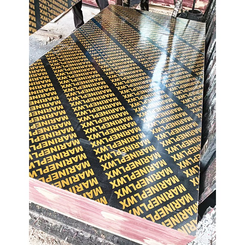 Wholesale 4'x8' 18mm Black Poplar Pine Birch Core Marine Film Faced Plywood Sheet Price Concrete Shuttering Construction Wood Panel Formwork Board