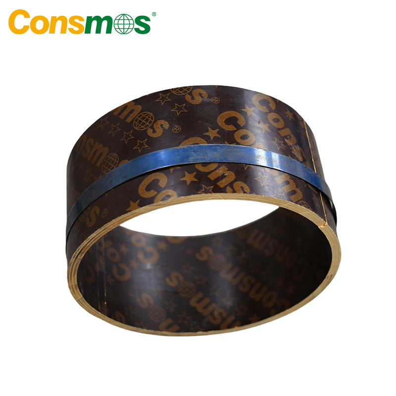 Flexible Circular Column Formwork System Laminated Cylindrical Film Faced Plywood for Construction