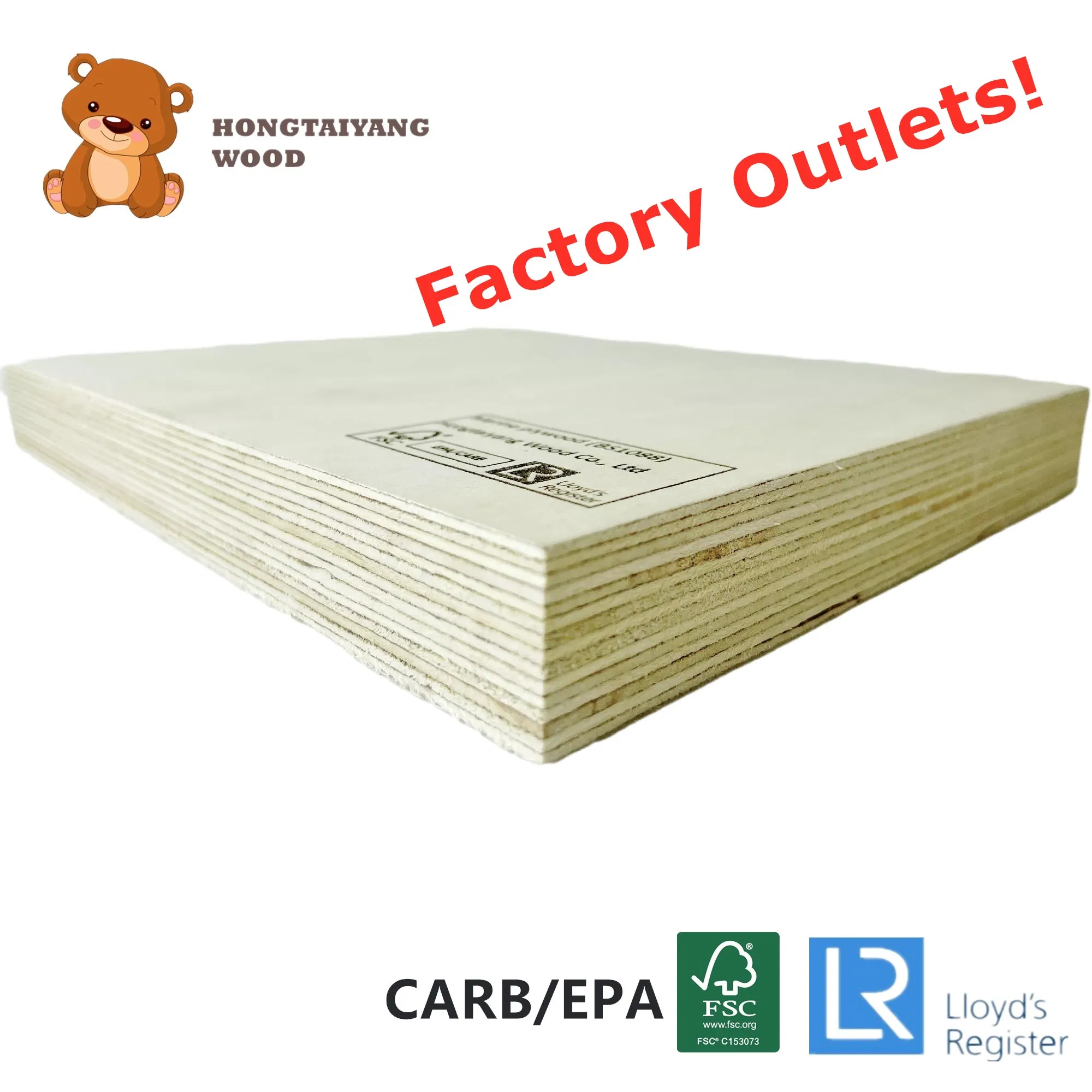 9/12/18mm Melamine Film Faced Poplar Pine Birch Marine Laminated Veneer Shuttering Plywood