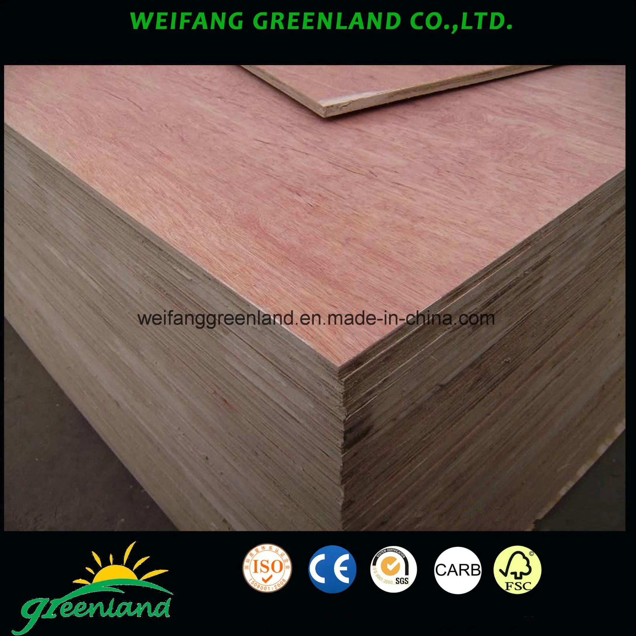 Good Quality Poplar Core Commercial Plywood for High Grade Furniture Produce
