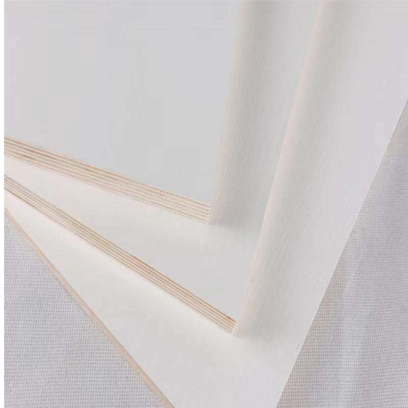 White Melamine Faced Laminated Plywood 18mm 16mm Red Oak Sheet E1 Multi-Layer Board for Cabinet Multilayer Furniture Panels Factory