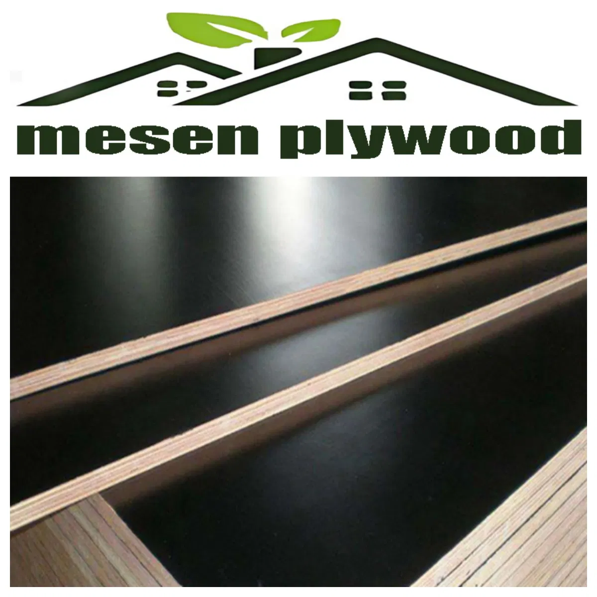 1220*2440mm 9mm 12mm 15mm Hardwood Core Melamine WBP Film Veneer Plywood