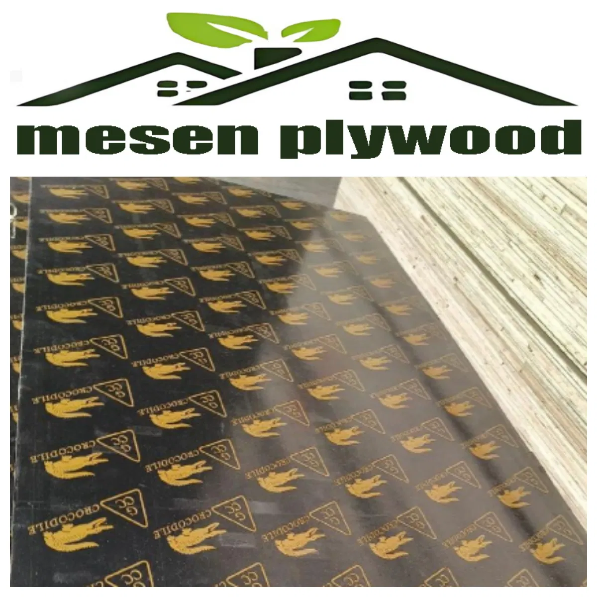 1220*2440mm 9mm 12mm 15mm Hardwood Core Melamine WBP Film Veneer Plywood