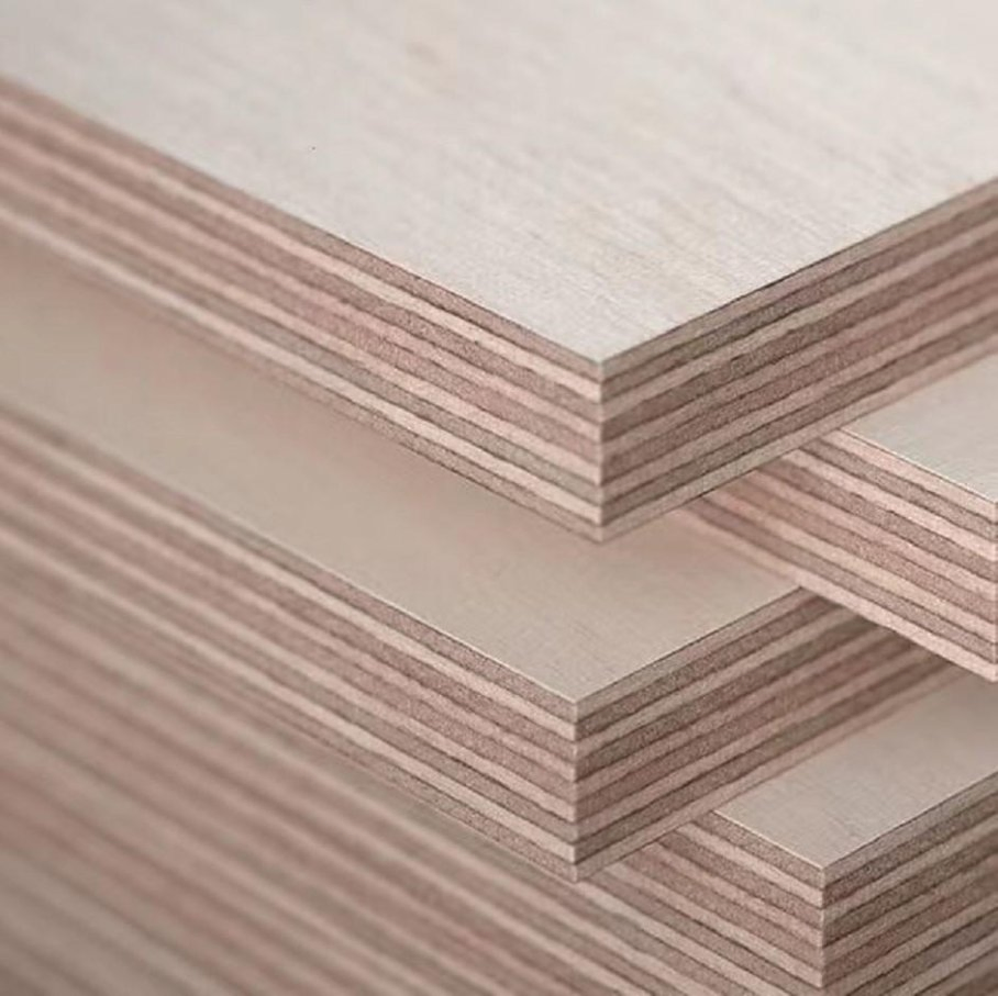 15mm 16mm 18mm High Glossy Hardwood Core Melamine Plywood Board for Furniture