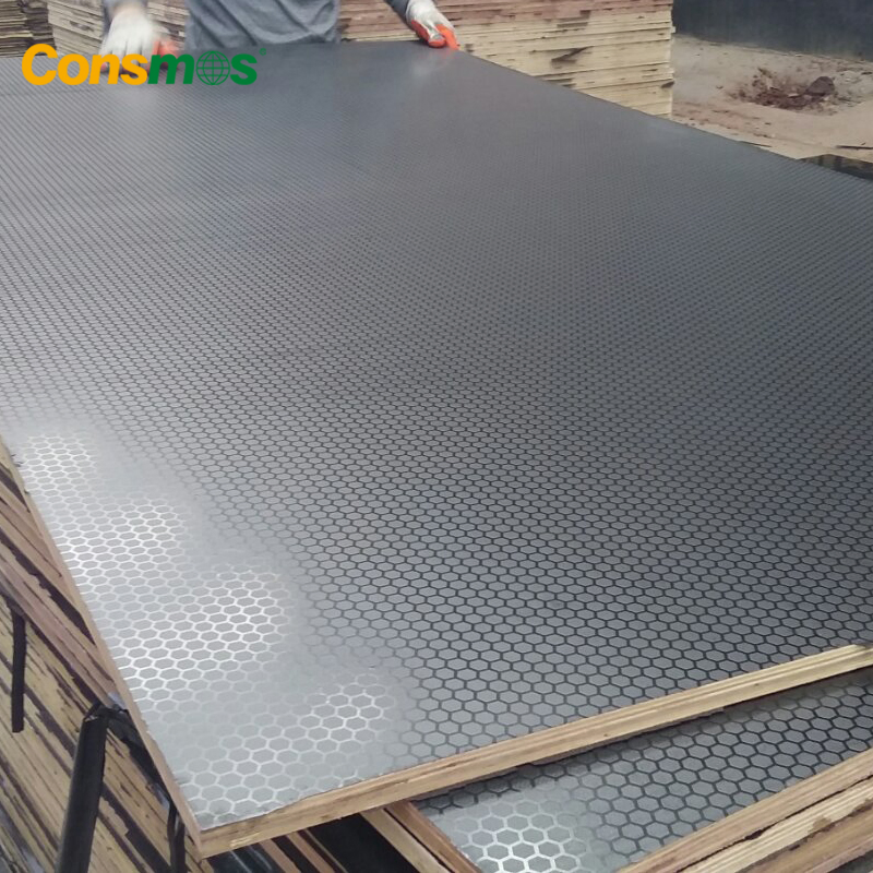 18mm 21mm Anti-Slip Wiremesh Laminated Film Faced Plywood for Construction