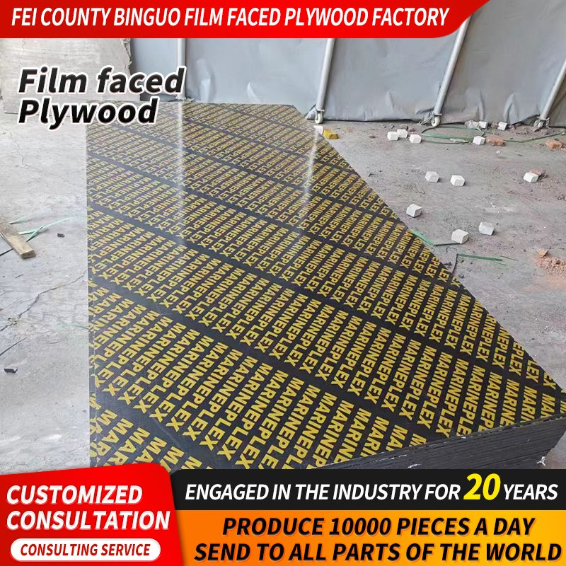 China Red Black Green Plywood Biz Standard Film Faced Plywood Manufacture Construction Hardwood Plywood