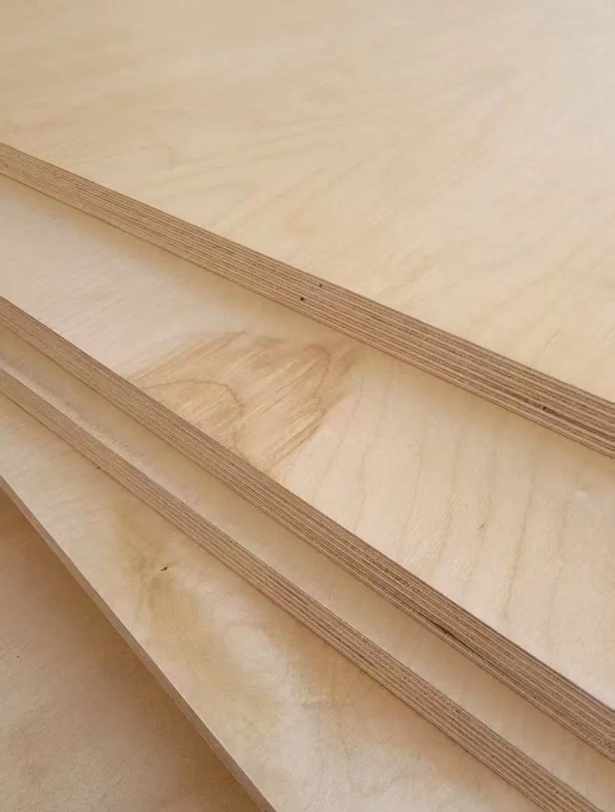 15mm 16mm 18mm High Glossy Hardwood Core Melamine Plywood Board for Furniture