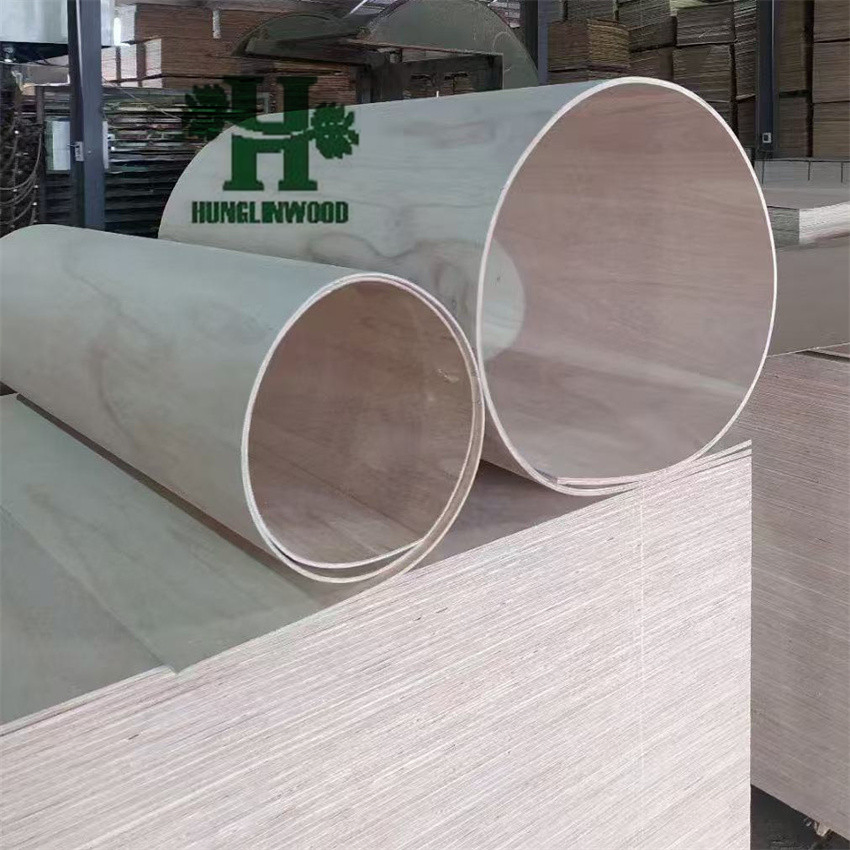 3mm, 5mm, 8mm, 12mm Bending Plywood Flexible Paulownia Plywood for Cabinets