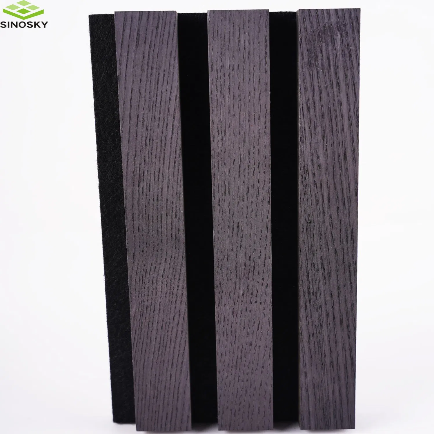 Polyester Fiber Fabric Acoustic Panel Oak Nature Walnut Sound Proof Acoustic Slat Wood Wall Panels