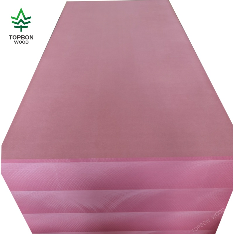 Red Color MDF 2.0mm 18mm 25mm Board Fire Rated Retardant Wooden Density Board MDF