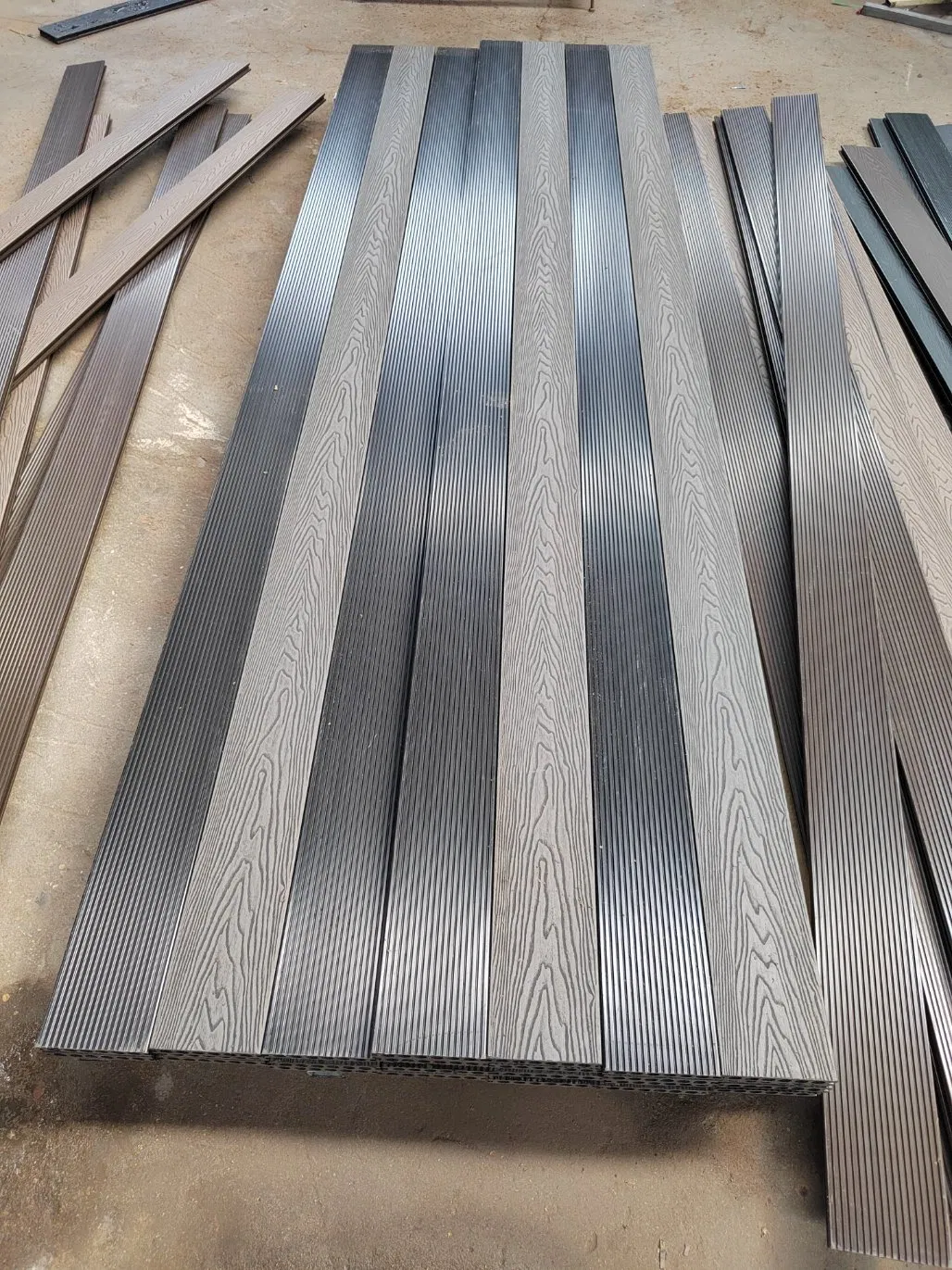 PE Groove Decking 140*25mm Wood Composite WPC Outdoor Decking