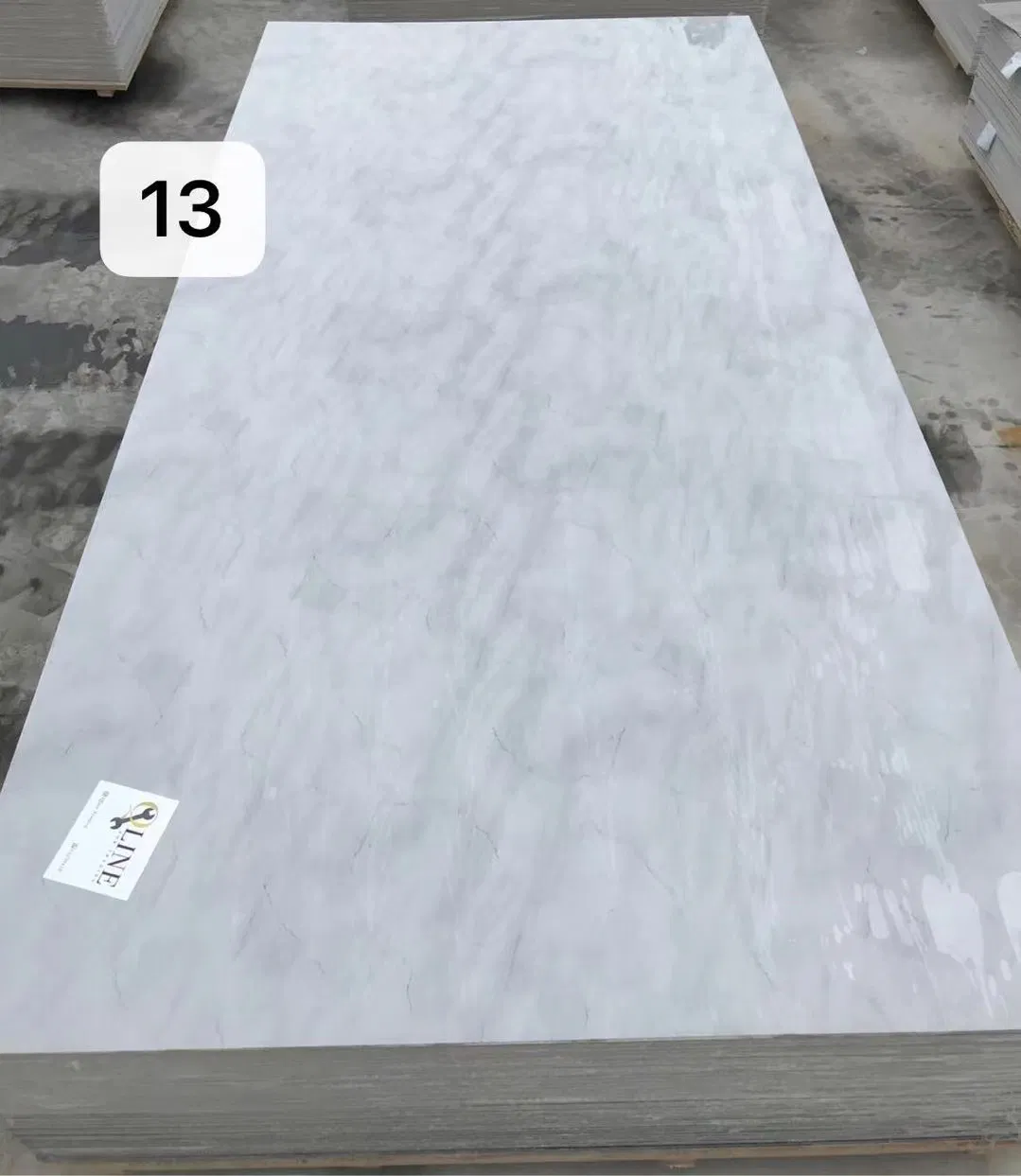 UV Protective High Gloss Marble Board for Commercial Shop Window Display Wall