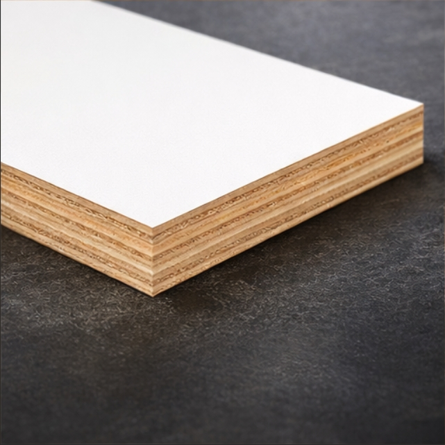 High Density 18mm Double-Sided Laminated 1220X2440mm Wardrobe Melamine Faced Plywood Board