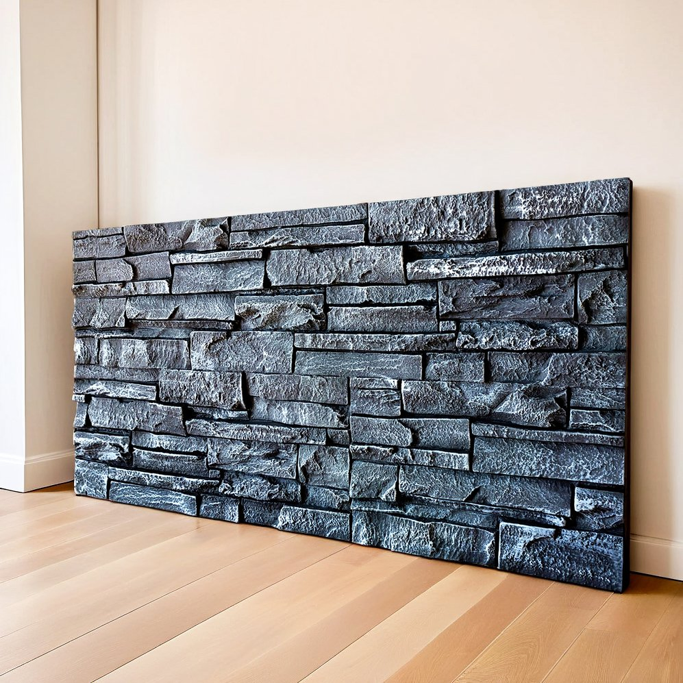Exterior Wall Cladding Artificial Stacked Stone Panels for Modern Villa Exteriors PU Stone Sheet Faux Stone Wall Panel