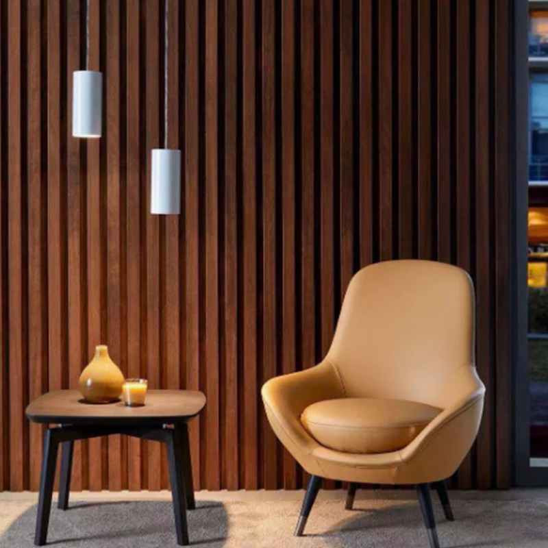 Distressed Pine Wood Slat Acoustic Wall Panels Industrial Style Decor